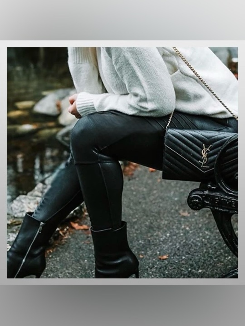 Popular 21 Faux Leather Moto Leggings size M